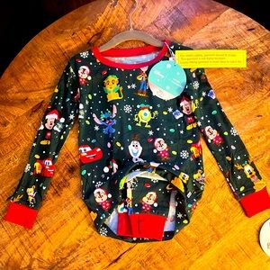 LITTLE SLEEPIES DISNEY CHRISTMAS PARADE PAJAMA SET - NWT - SIZE 4T